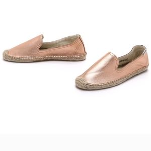 Soludos Smoking Loafer in Rose Gold